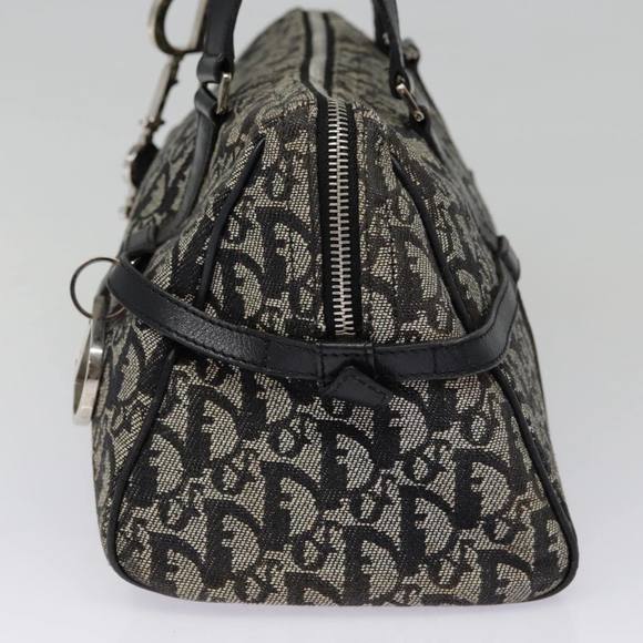 Christian Dior Trotter Canvas Shoulder Bag Black Silver Auth yk14793 - Picture 4 of 16